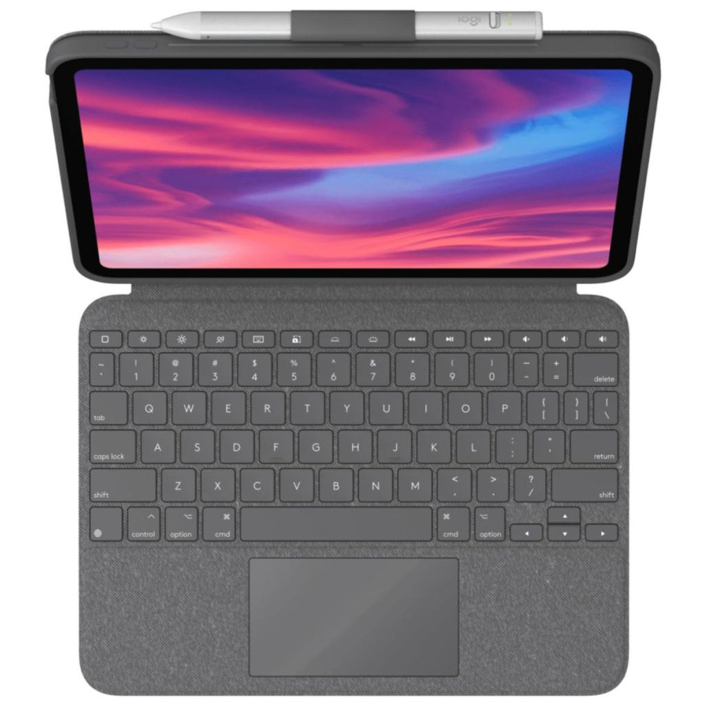 Чохол до планшета Logitech Combo Touch Keyboard iPad 10.9" 10th Gen 2022 Oxford Gray (L920-011382) - зображення 2