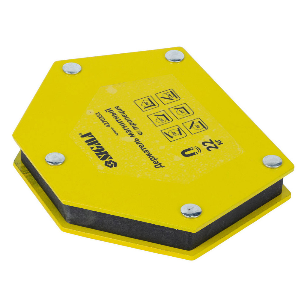 Магніт для зварювання Sigma трапеція 22кг 90x54x54x43мм (30,45,60,75,90,135 °) (4270351) - изображение 4