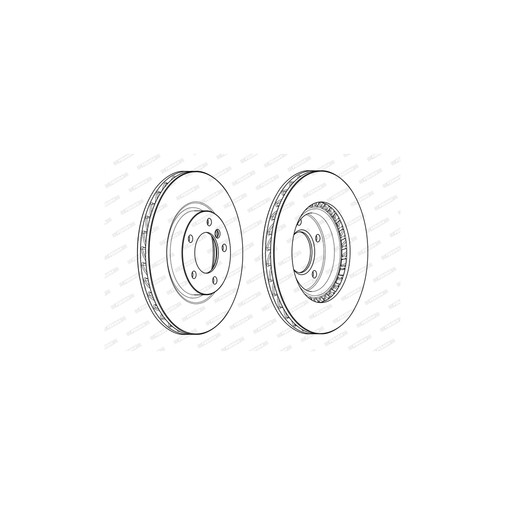 Гальмівний диск FERODO DDF773 - зображення 1