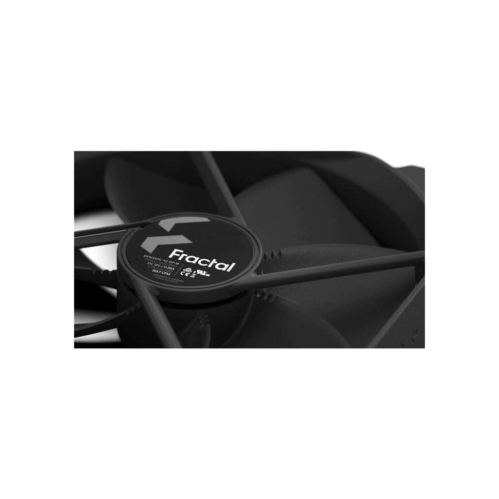 Кулер до корпусу Fractal Design Dynamic X2 GP-18 PWM Black (FD-FAN-DYN-X2-GP18-PWM-BK) - зображення 5