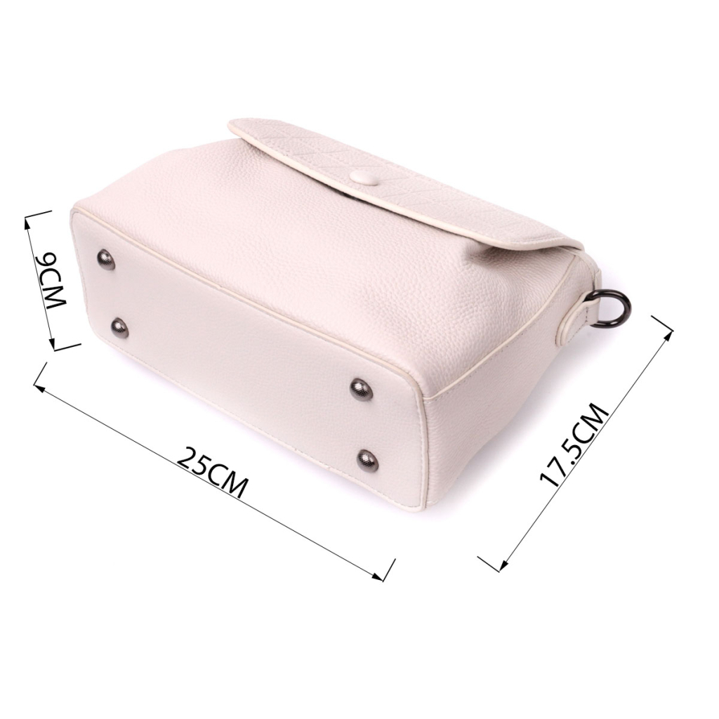 Сумка Vintage З натуральної шкіри Біла (22331) - зображення 3