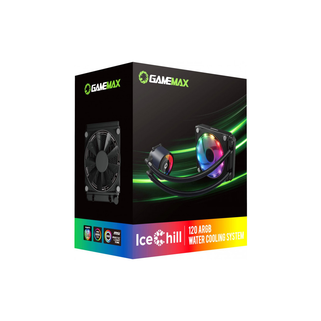Система рідинного охолодження Gamemax IceHill 120-Rainbow - зображення 8