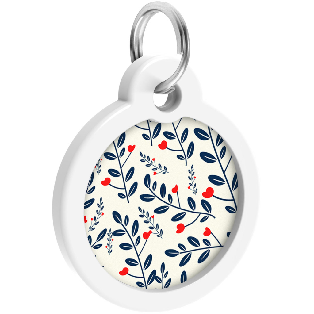 Адресник для тварин WAUDOG Smart ID з QR паспортом "Рослини", круг 30 мм (230-0210) - зображення 4