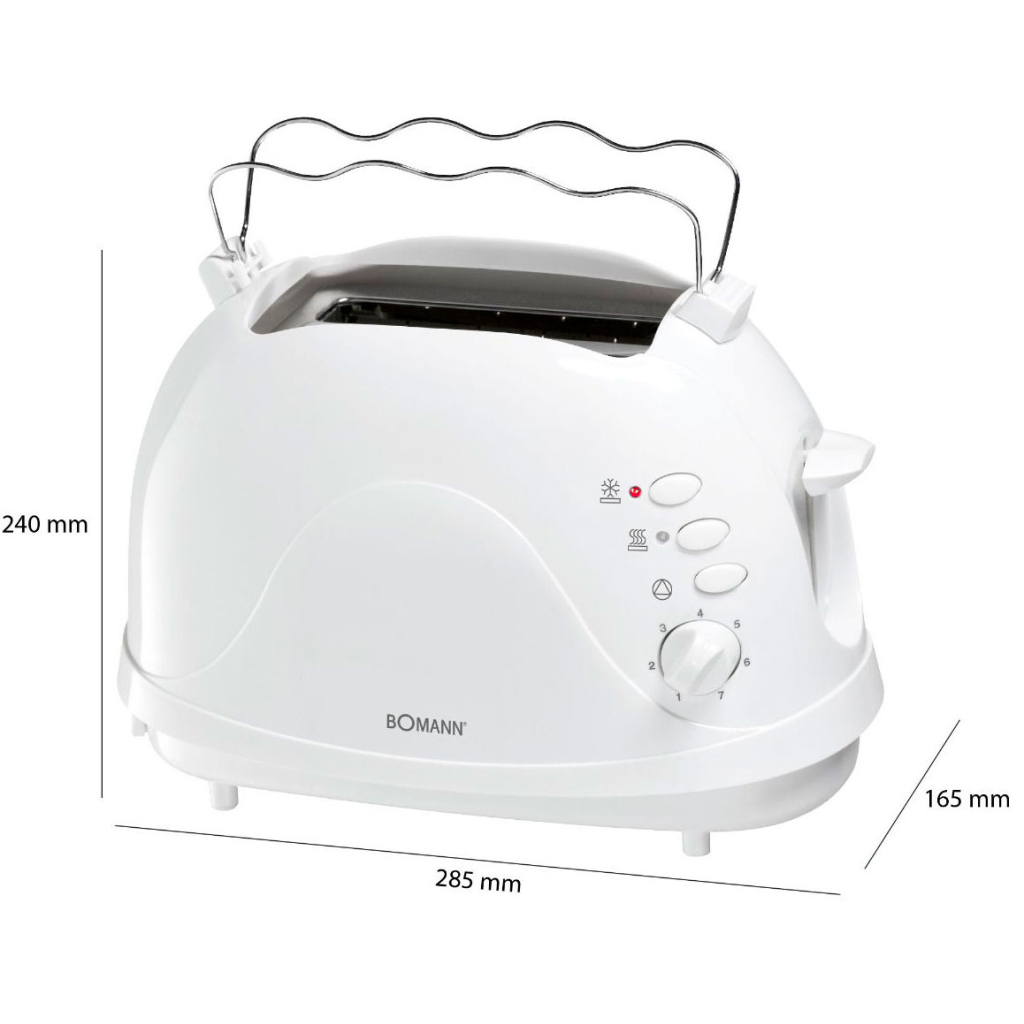 Тостер Bomann TA 246 CB white - зображення 3