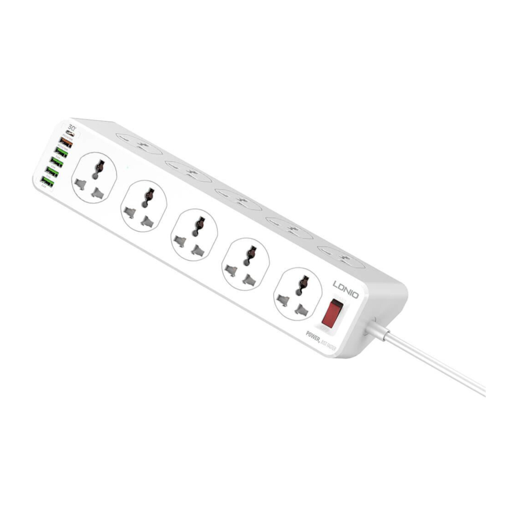 Мережевий фільтр живлення LDNIO SC10610, 5роз + 3USB (SC10610) - зображення 3