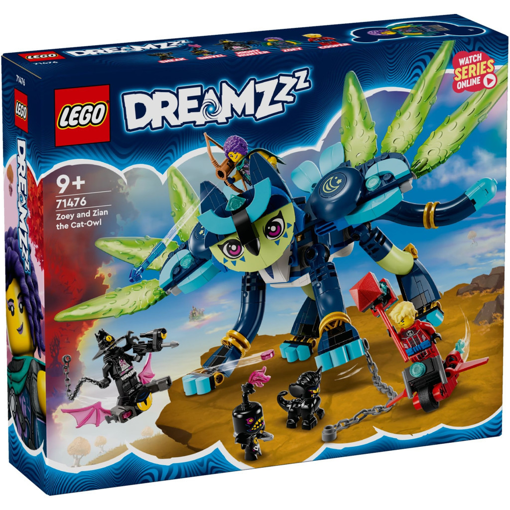 Конструктор LEGO DREAMZzz Зоуі й котосова Зіан 437 деталей (71476) - зображення 1