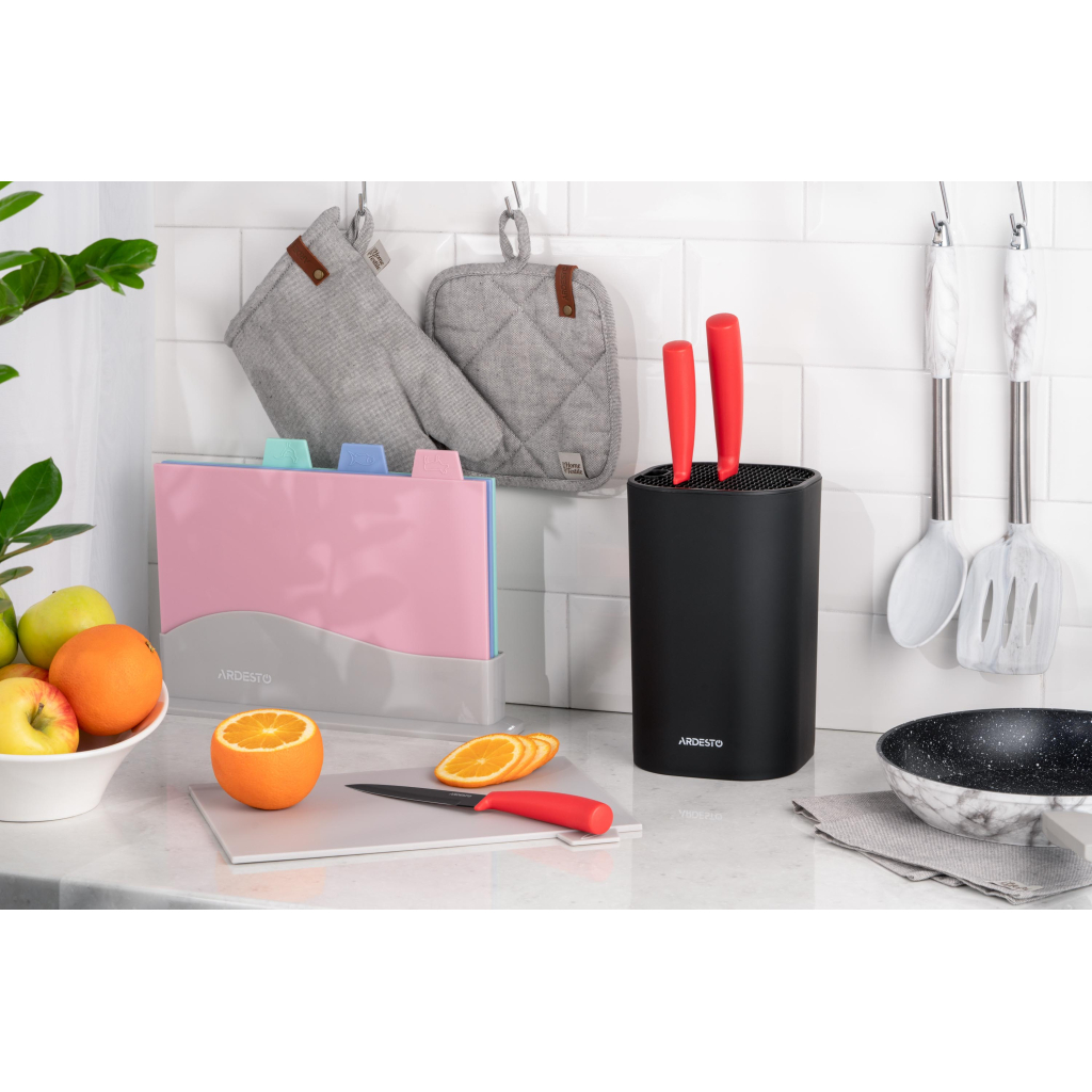 Набір ножів Ardesto Black Mars 3 шт Red (AR2103BR) - зображення 3