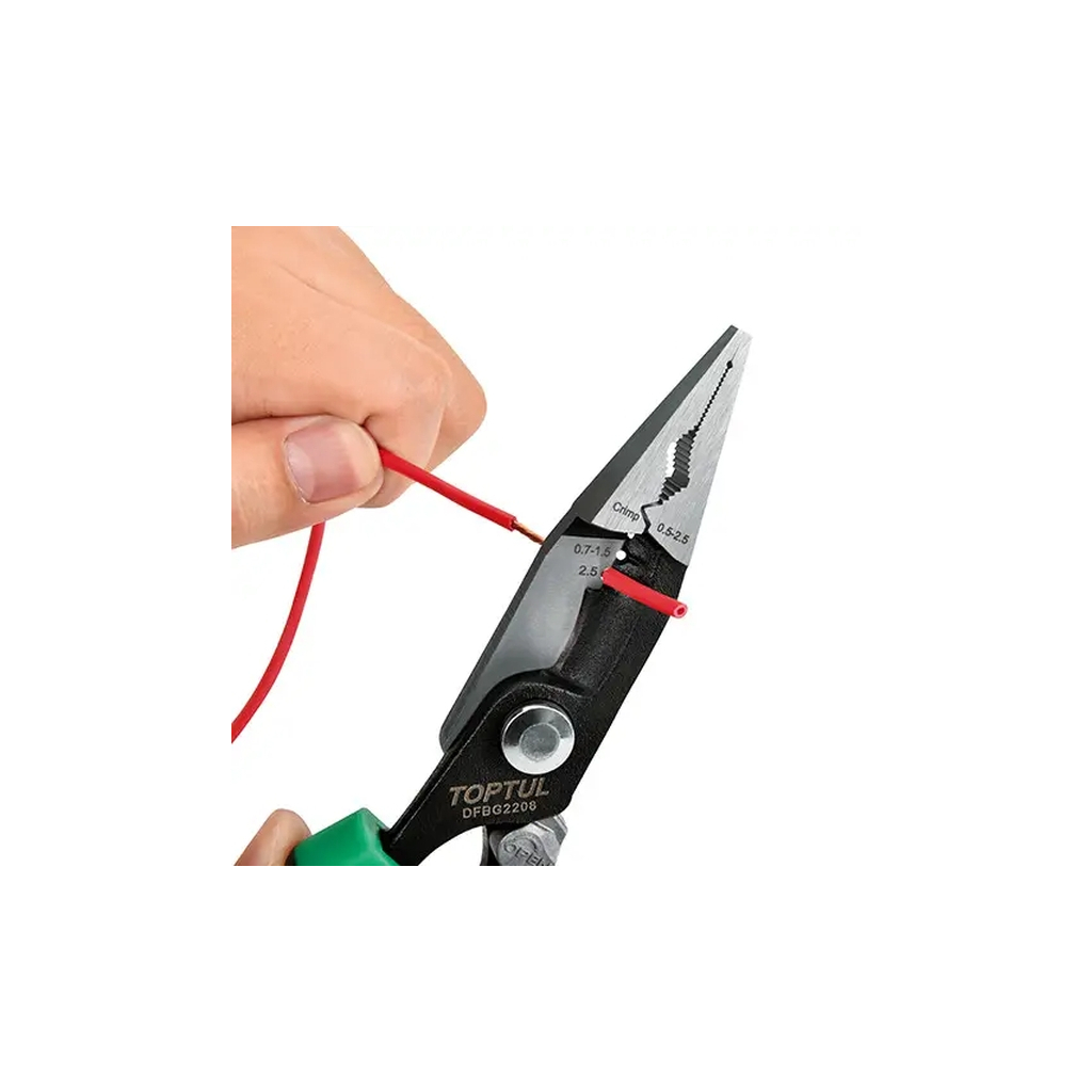 Плоскогубці Toptul електрика багатофункціональні 8" (200мм) (DFBG2208) - picture 4