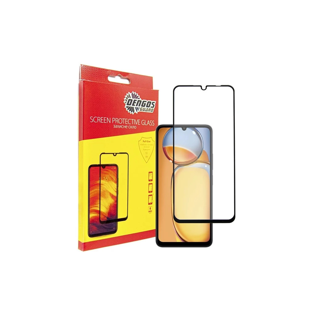 Чохол до мобільного телефона Dengos Kit for Xiaomi Redmi 13C case + glass (Green) (DG-KM-54) - зображення 4