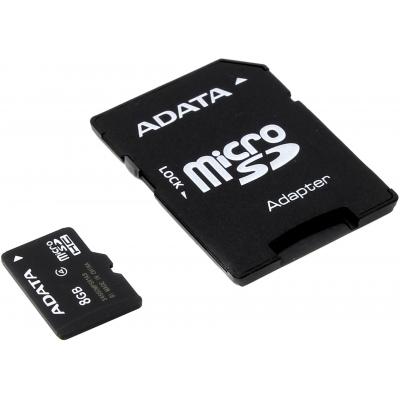 Карта пам'яті ADATA 8GB microSD class 4 (AUSDH8GCL4-RA1) - зображення 2