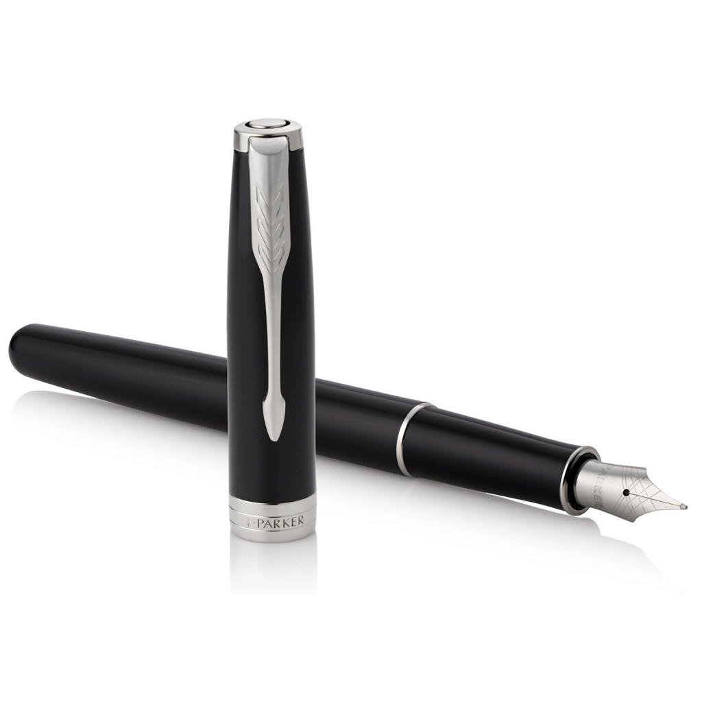Ручка пір'яна Parker SONNET 17 Black Lacquer CT FP F (86 115) - зображення 3