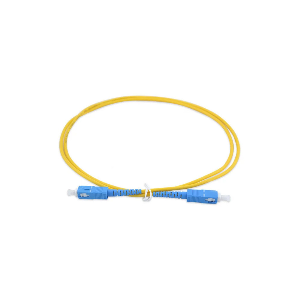 Оптичний патчкорд Eserver SC/UPC-SC/UPC SingleMode Simplex 5м (ES-SC-SC/UPC-5-SM-S) - зображення 1