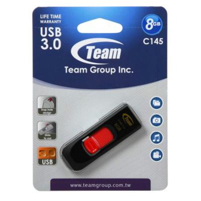 USB флеш накопичувач Team 8GB C145 Red USB 3.0 (TC14538GR01) - зображення 5