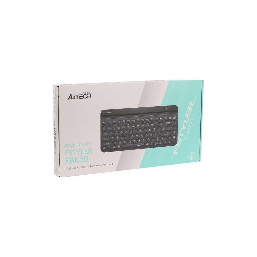 Клавіатура A4Tech FBK30 Wireless/Bluetooth Black (4711421972499) - зображення 7
