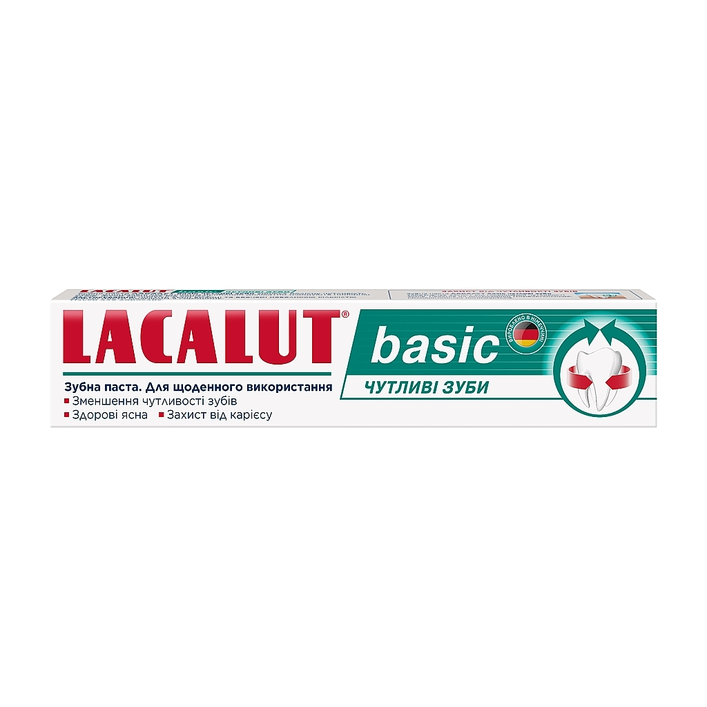 Зубна паста Lacalut Basic Чутливі зуби 75 мл (4016369693155) - зображення 2