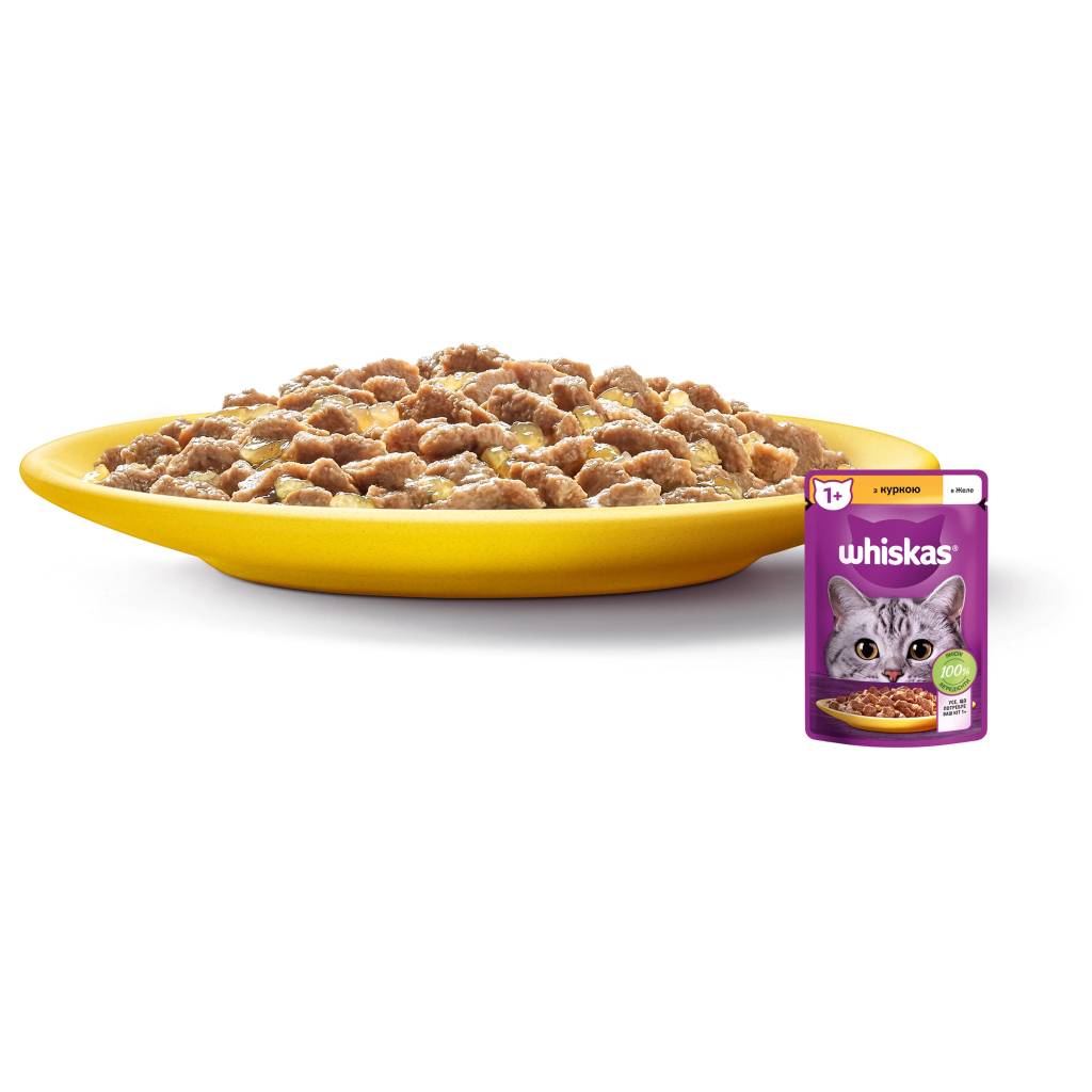 Вологий корм для кішок Whiskas Курка в желе 85 г (5900951302138) - зображення 2
