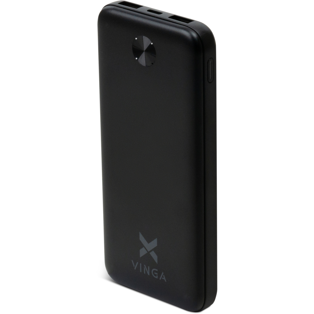 Батарея універсальна Vinga 10000 mAh 10W Black (VPBB10) - зображення 1