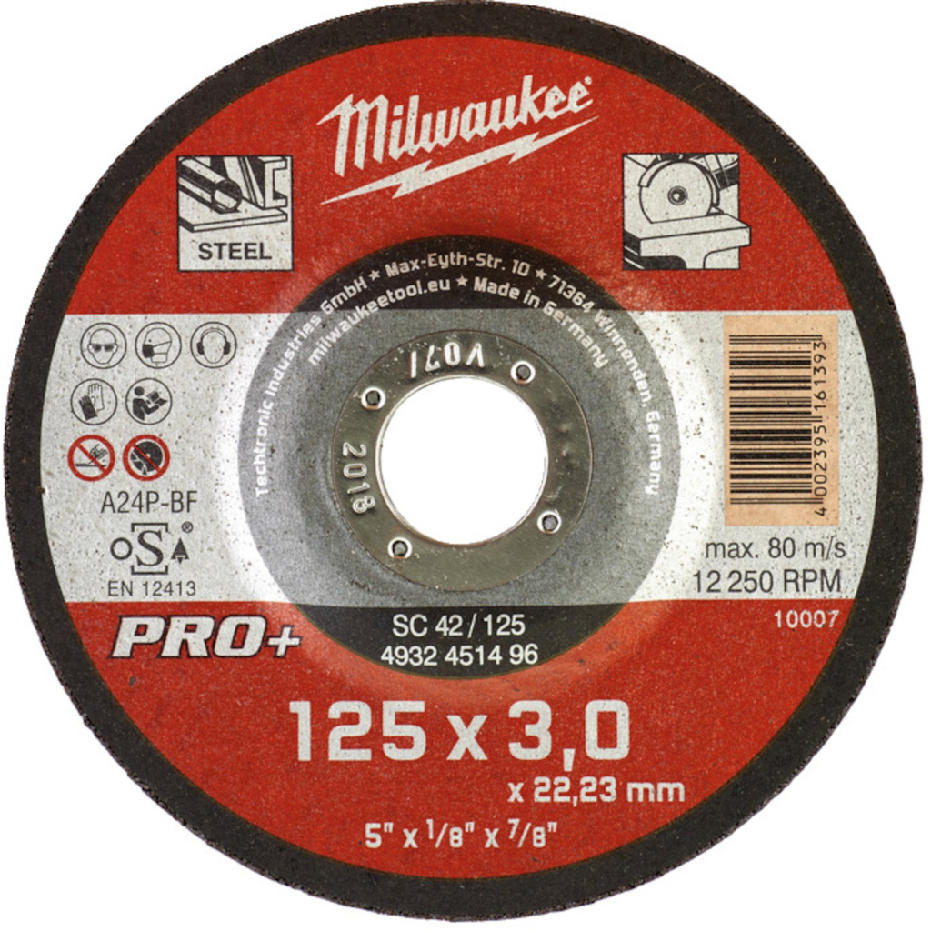 Круг відрізний Milwaukee по металу SCS 42/125х3 PRO+, 125мм (4932451496) - зображення 1