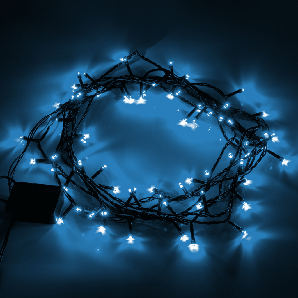 Гірлянда YES! Fun Нитка 70 LED Холодно-біла 4.9 м 8 режимів Мерехтіння (974836) - зображення 2