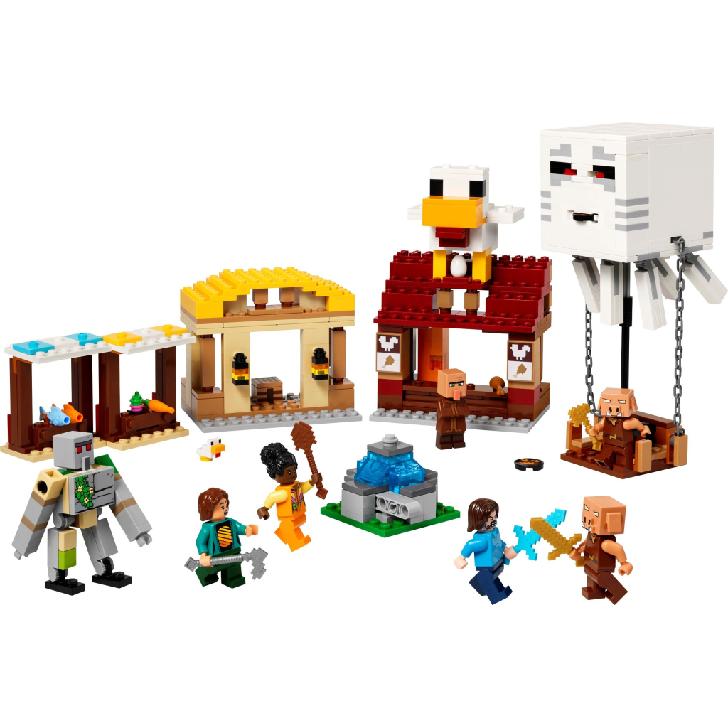 Конструктор LEGO Minecraft Напад на село з повітряною кулею Ґаст (21273) - зображення 2