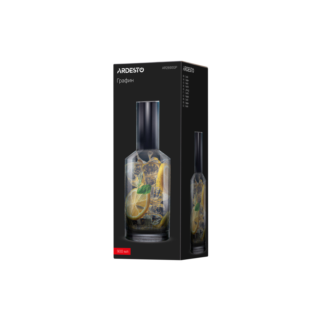 Карафа Ardesto 800мл, боросилікатне скло, сірий (AR2690GP) - зображення 9