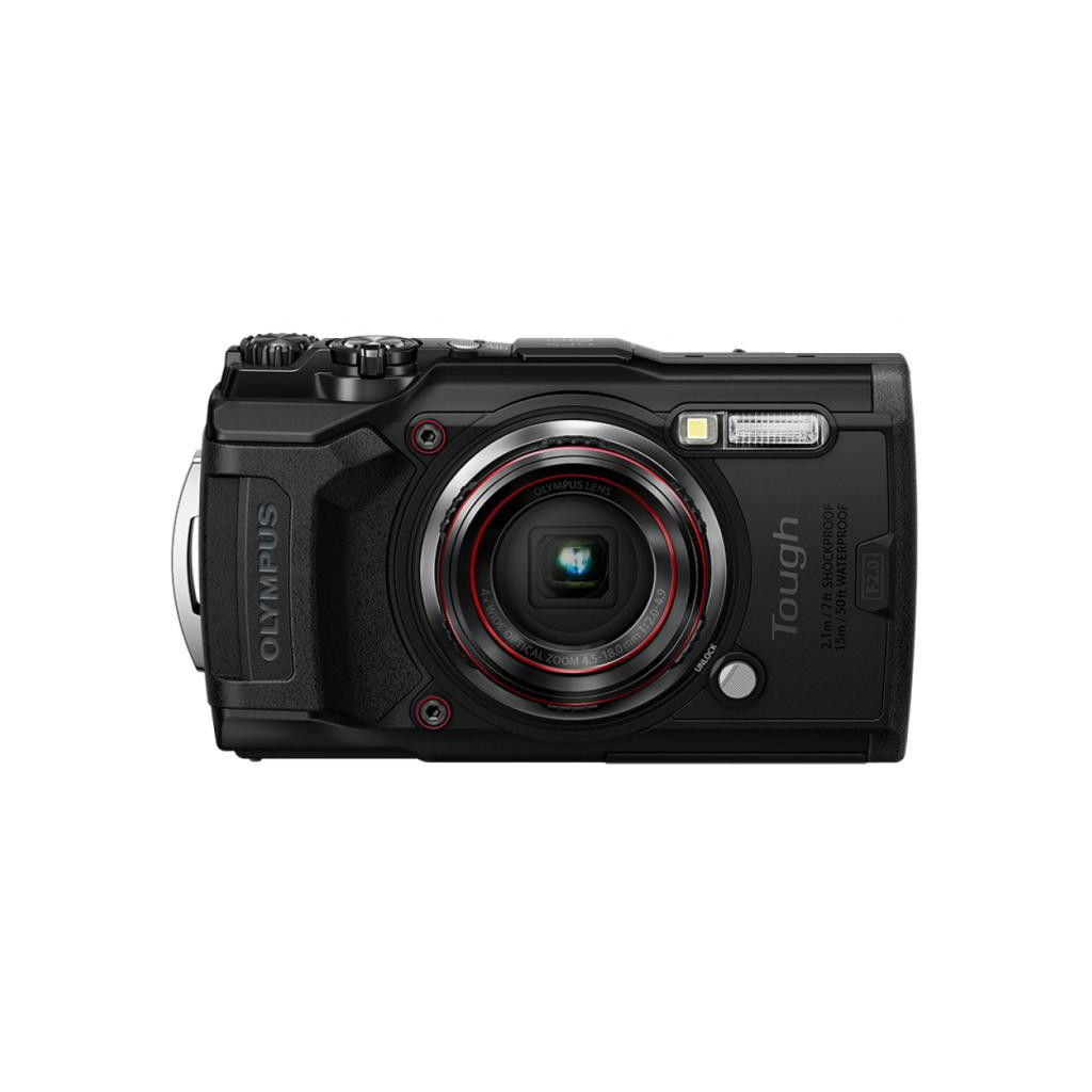 Цифровий фотоапарат Olympus TG-6 Tough adventure kit Black (V104210BE010) - зображення 1