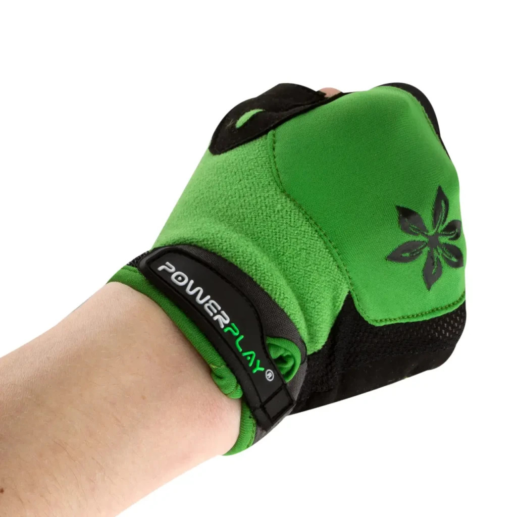 Велорукавиці PowerPlay 5284 B Зелені XS (SALE_5284B_XS_Green) - зображення 5