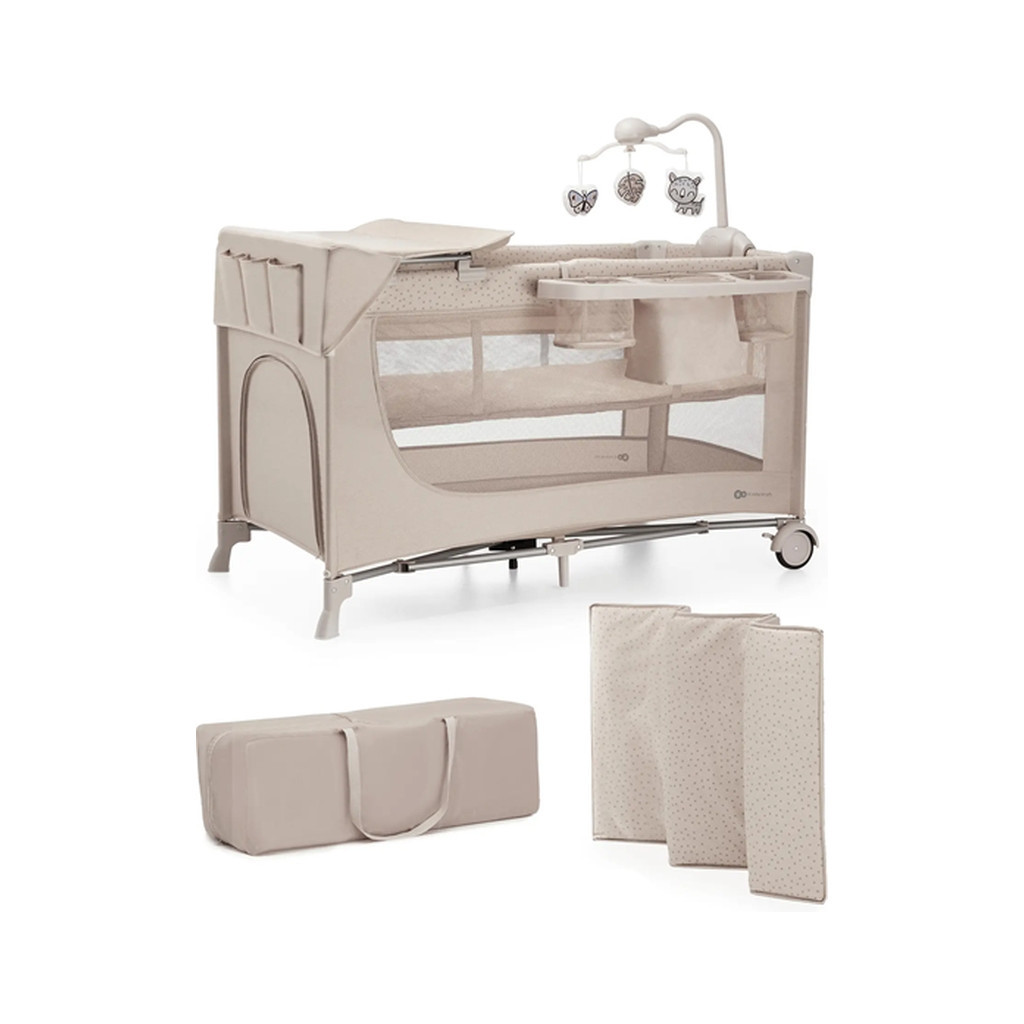 Дитячий манеж Kinderkraft с пеленатором Joy 2 Beige (5902533925162) - зображення 1