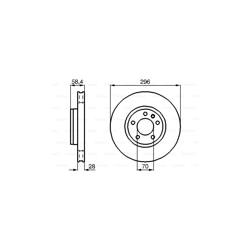Гальмівний диск Bosch 0 986 478 593 - зображення 5
