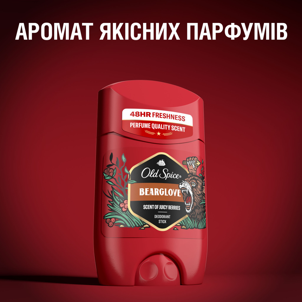 Дезодорант Old Spice Bearglove 50 мл (4015600862640/8700216884662) - зображення 6