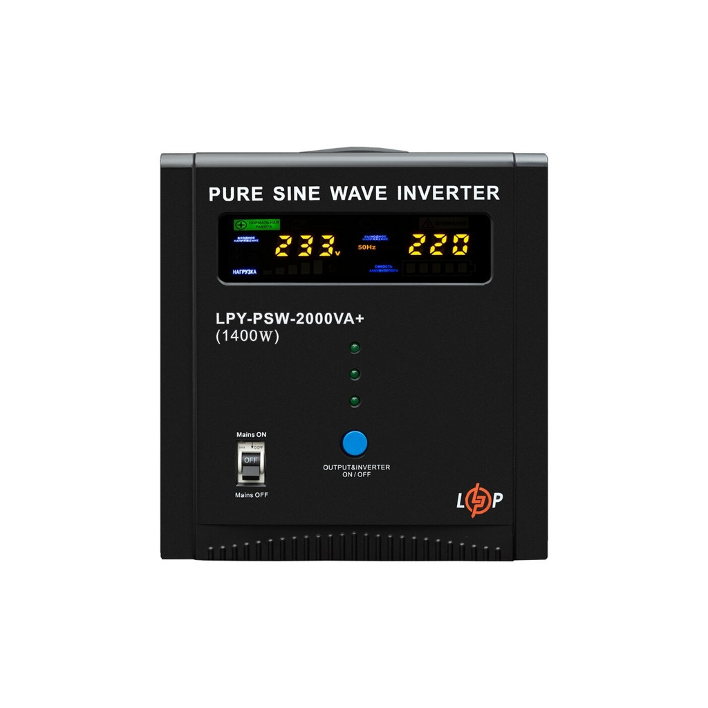 Пристрій безперебійного живлення LogicPower LPY- PSW-2000VA+ (1400W) (22873) - зображення 2