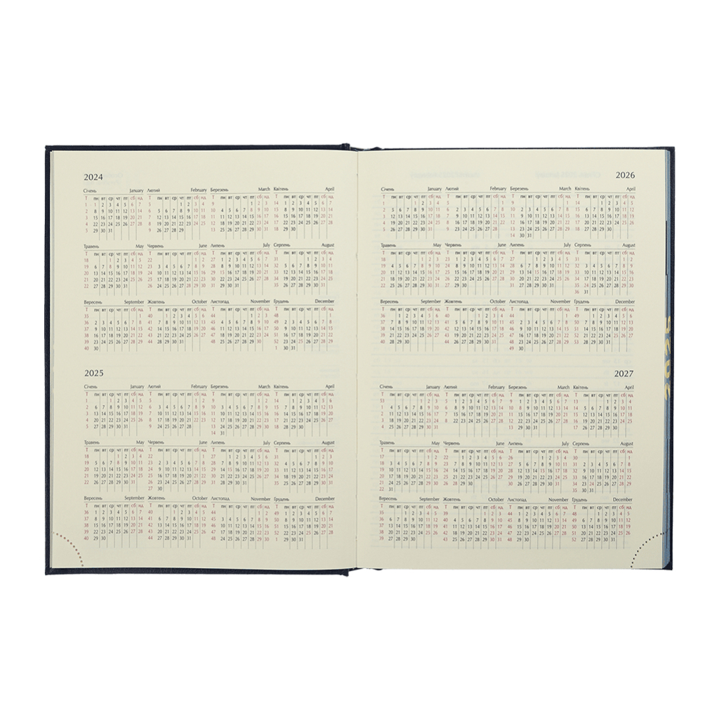 Тижневик Buromax датований 2024 GENTLE, А5 червоний (BM.2109-05) - зображення 10