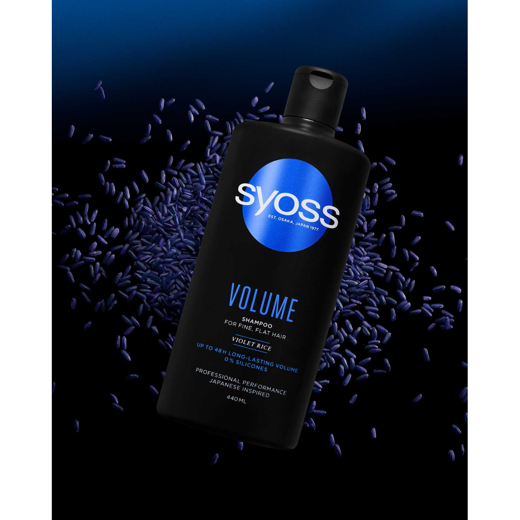 Шампунь Syoss Volume з Фіолетовим Рисом для тонкого волосся без об'єму 440 мл (4015100338942/9000101277296) - изображение 7