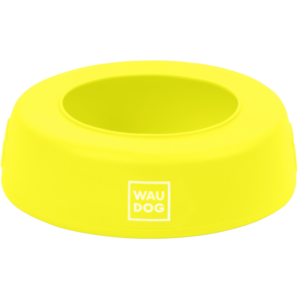 Посуд для собак WAUDOG Silicone Миска-непроливайка 750 мл жовта (50788) - зображення 1