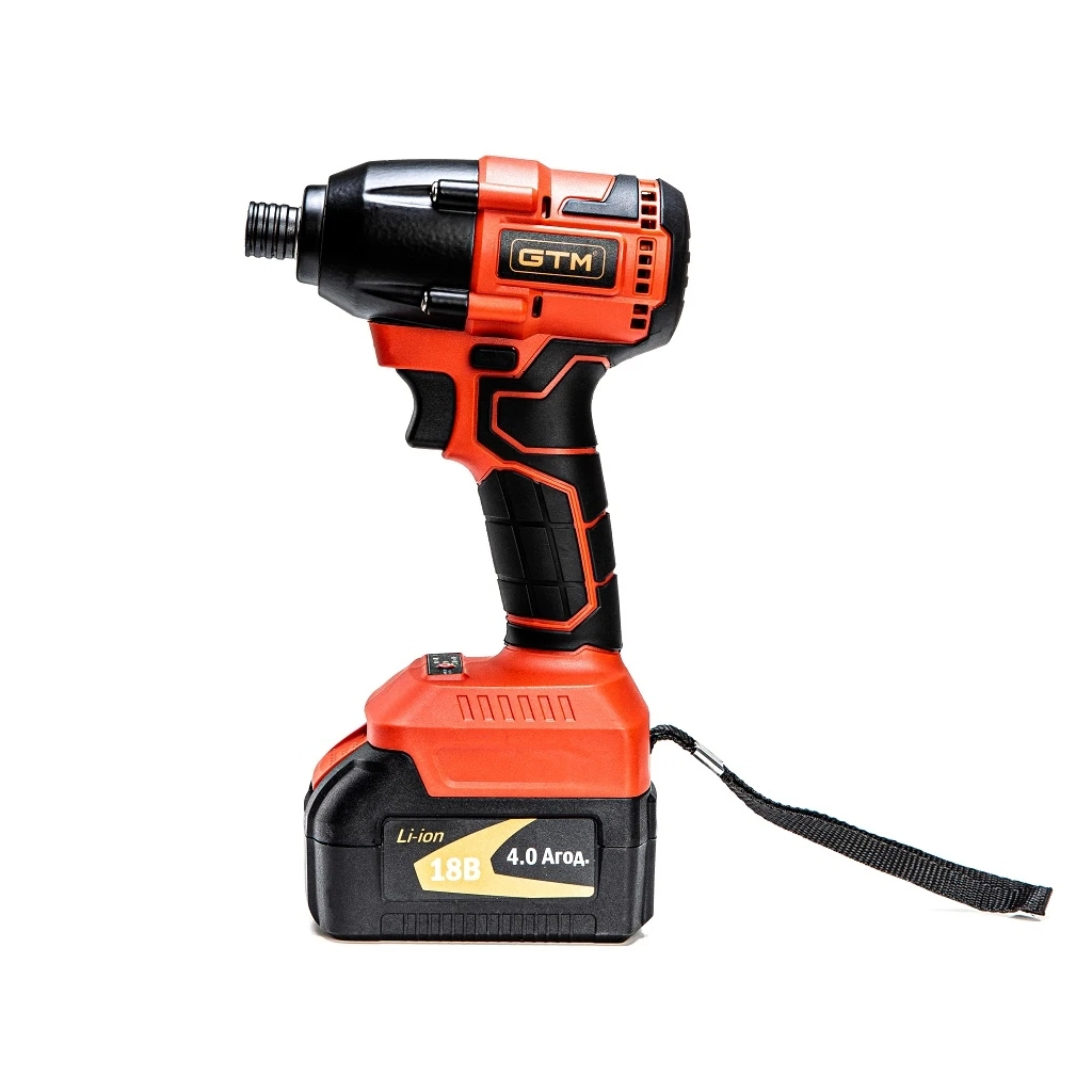 Шуруповерт GTM ударний IS18/320BL, 18В, 320Нм, 0-3000 об/хв, 4Ah (IS18/320BL) - зображення 4