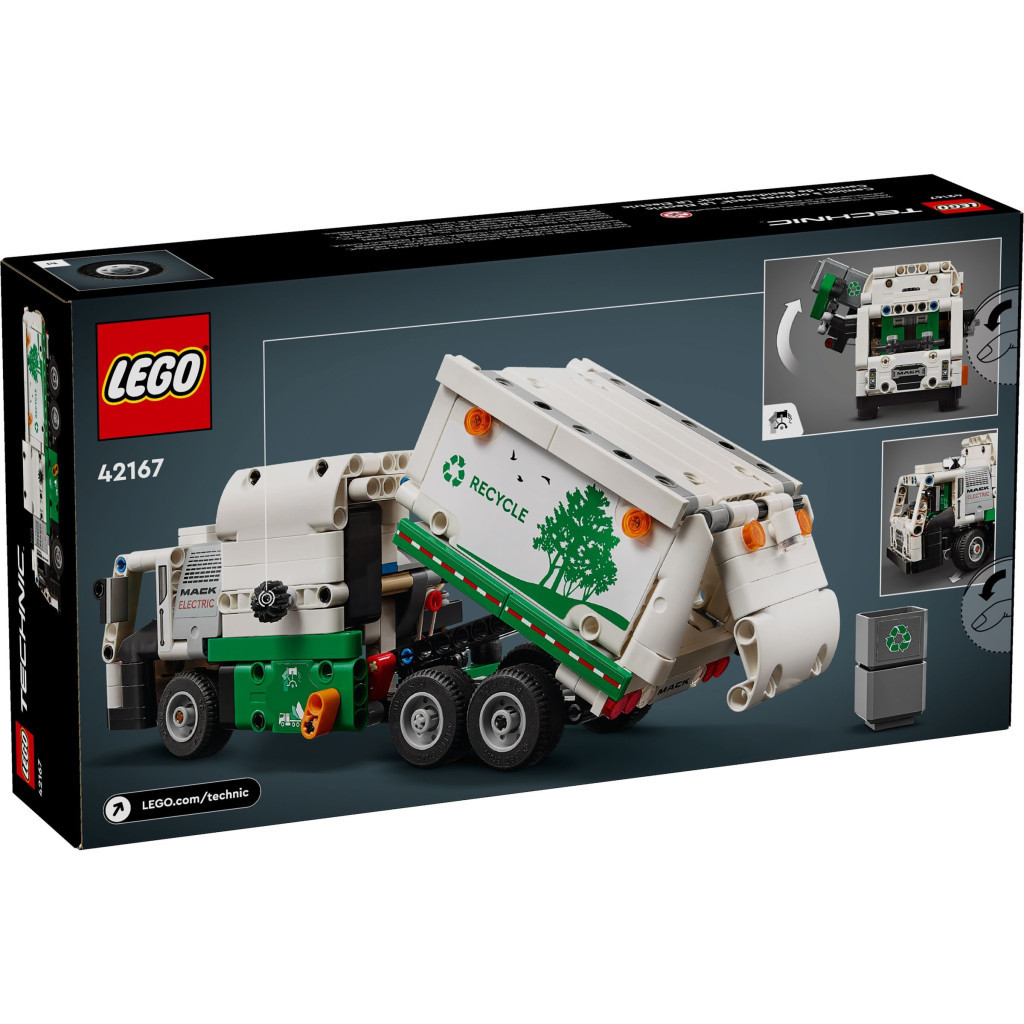 Конструктор LEGO Technic Сміттєвоз Mack LR Electric 503 деталей (42167) - зображення 7