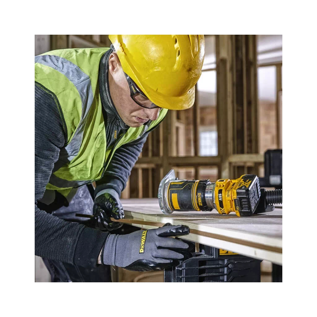 Фрезер DeWALT 18В XR Li-lon, безщітковий, 16000-25500об/хв, цанга 6-8мм, TSTAK (без АКБ та ЗП) (DCW604NT) - изображение 3