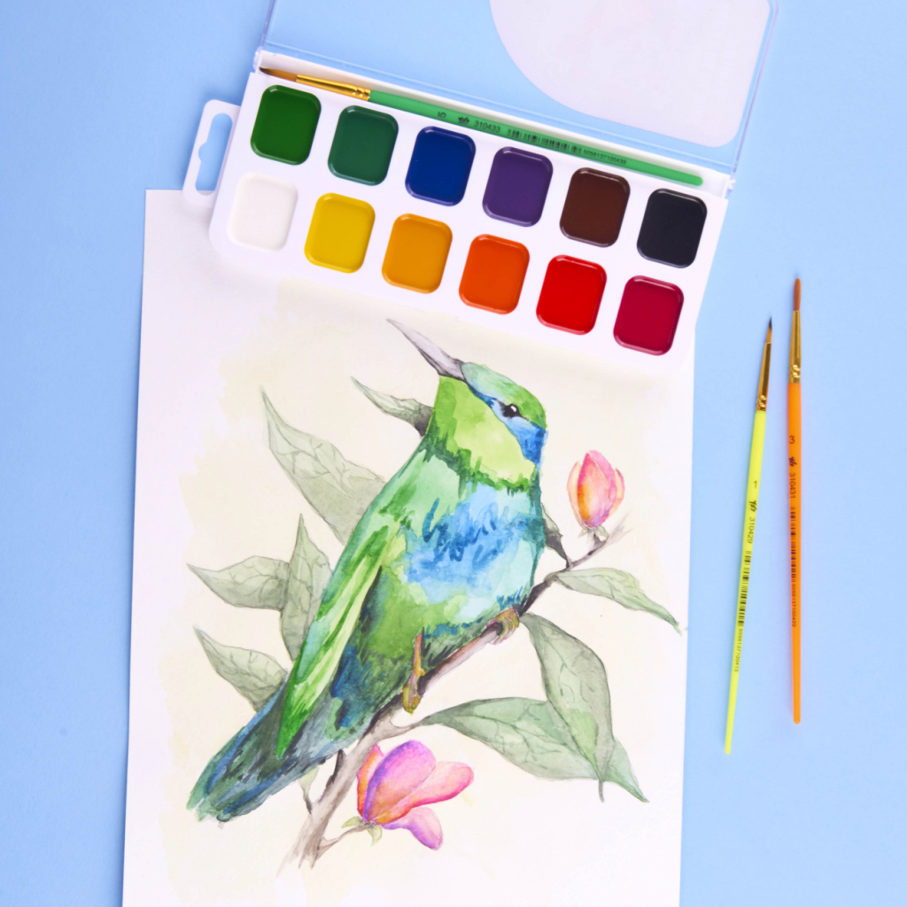 Акварельні фарби Yes Minecraft 12 кольорів медові б/п (110279) - изображение 8