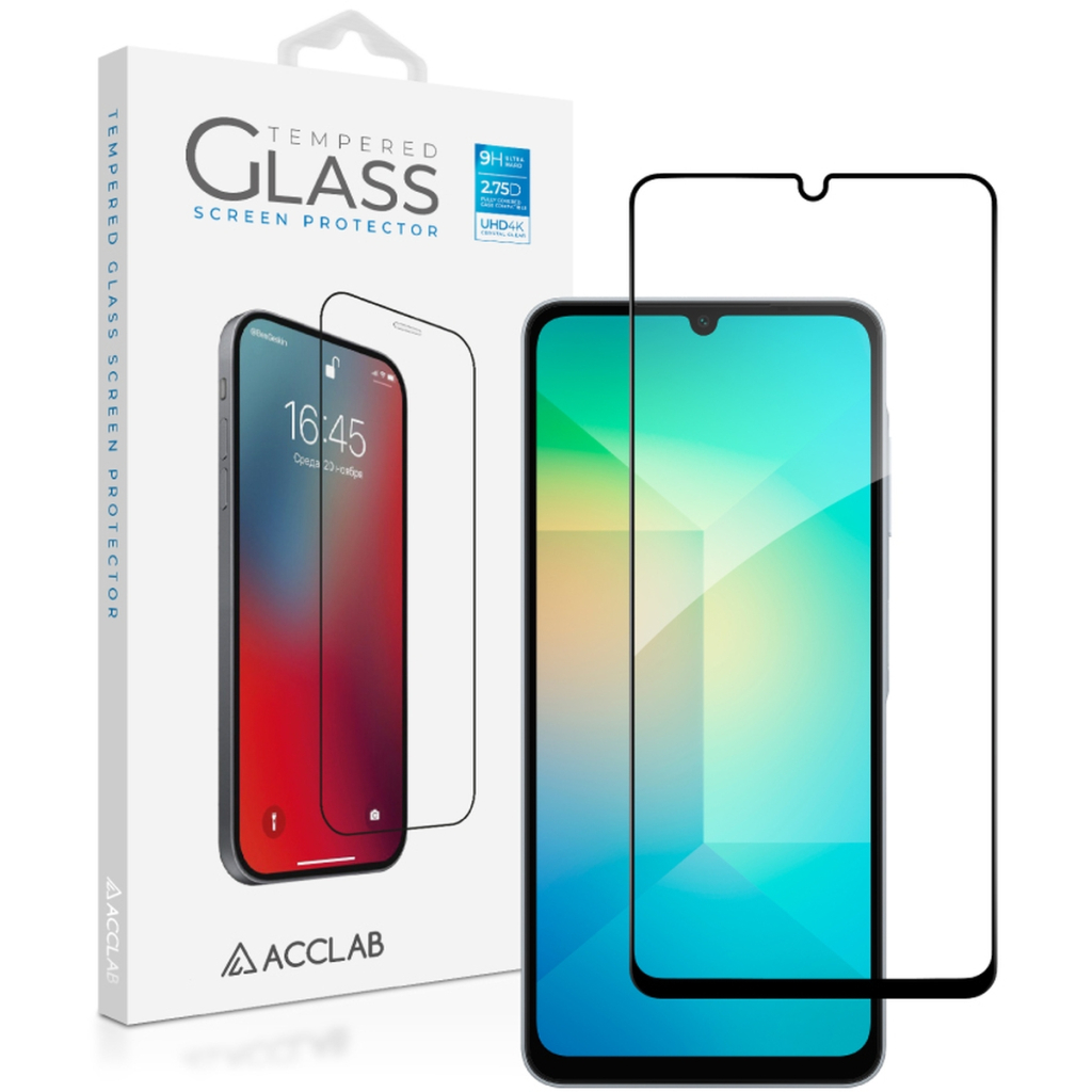 Скло захисне ACCLAB Full Glue Samsung A06 5G Black (1283126612978) - зображення 1