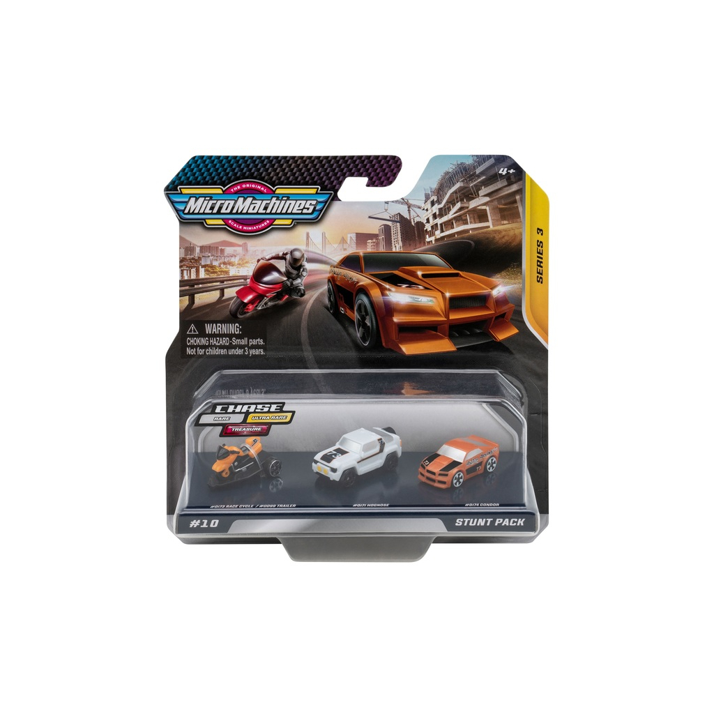 Машина Micro Machines Трюковий W3, 3 шт (6626016) - зображення 1