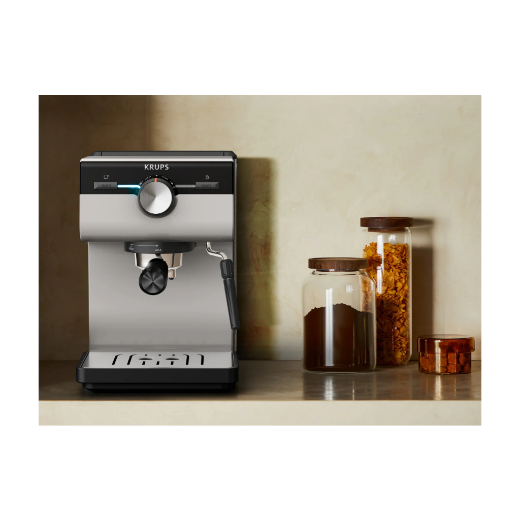 Ріжкова кавоварка еспресо Krups XP381B10 - зображення 5