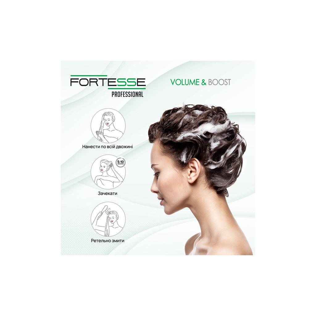 Маска для волосся Fortesse Professional Volume & Boost 200 мл (4823115500212) - изображение 5