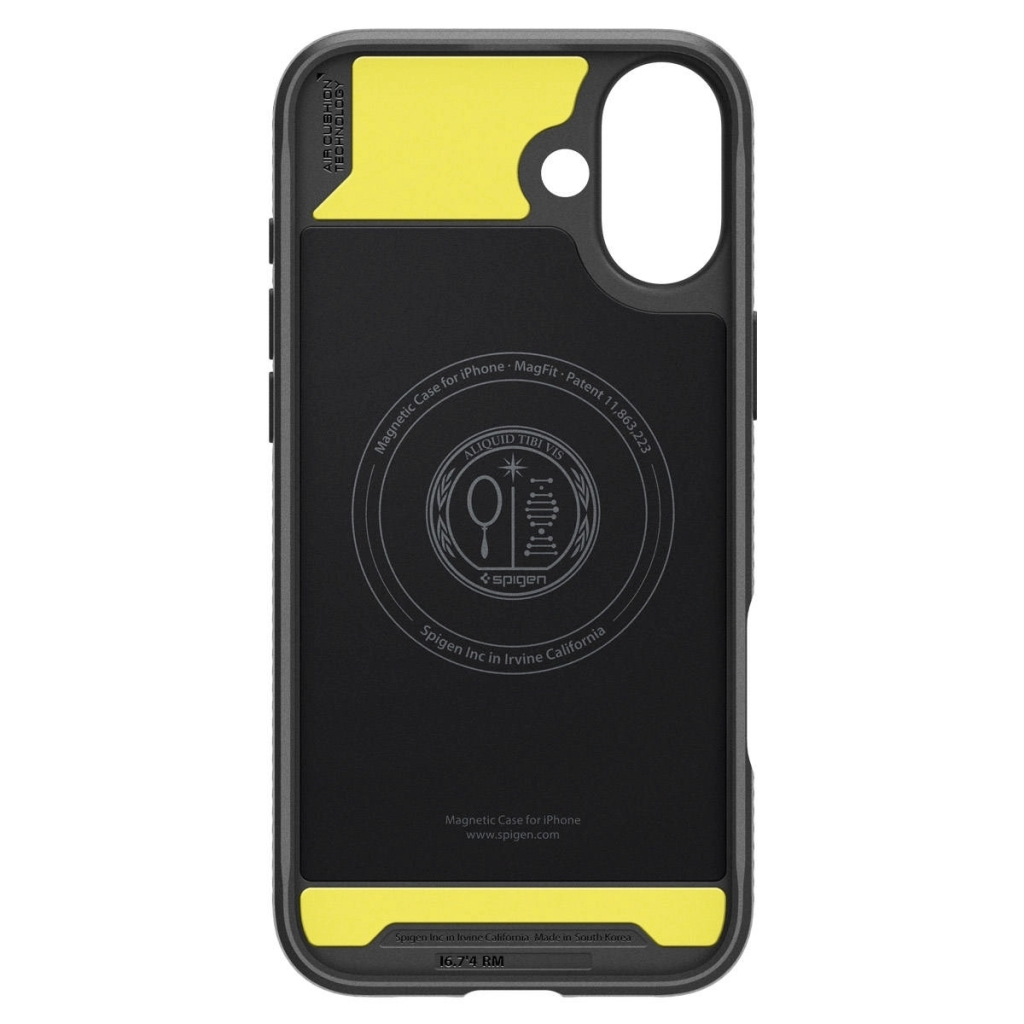 Чохол до мобільного телефона Spigen iPhone 16 Rugged Armor MagFit Matte Black (ACS08214) - зображення 6