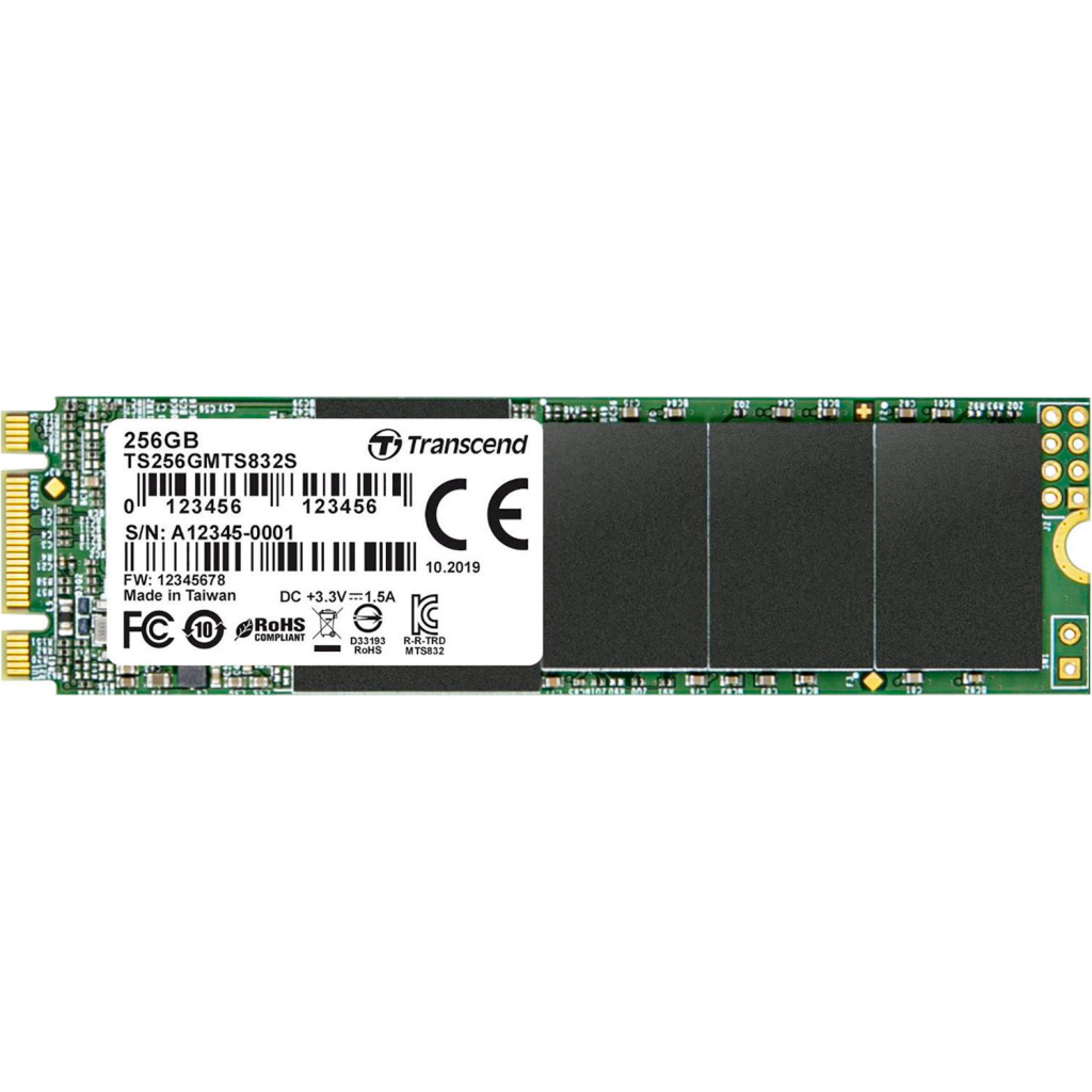Накопичувач SSD M.2 2280 256GB Transcend (TS256GMTS832S) - зображення 1