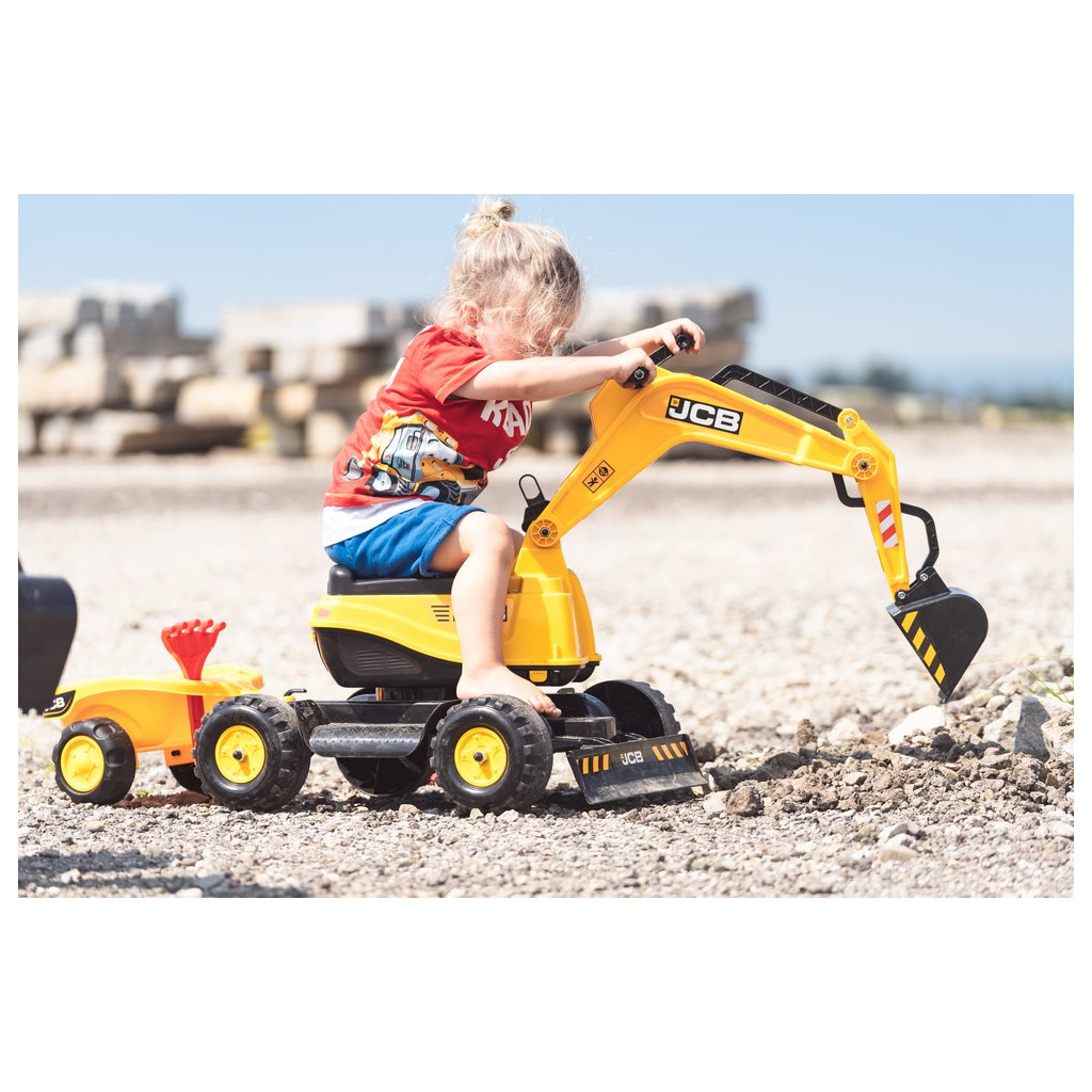 Чудомобіль Falk JCB екскаватор Жовтий (135A) - изображение 6
