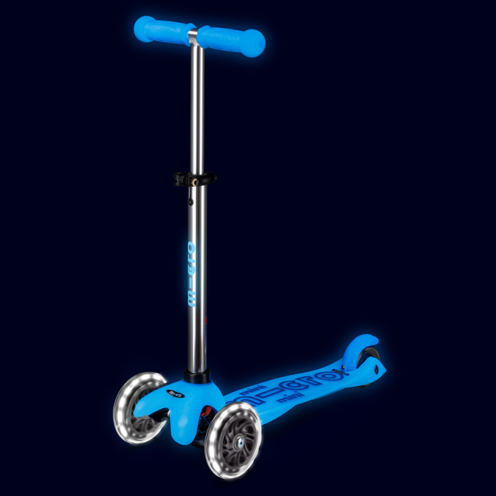 Самокат Micro Mini Deluxe Glow LED Арктичний синій (MMD215) - изображение 5