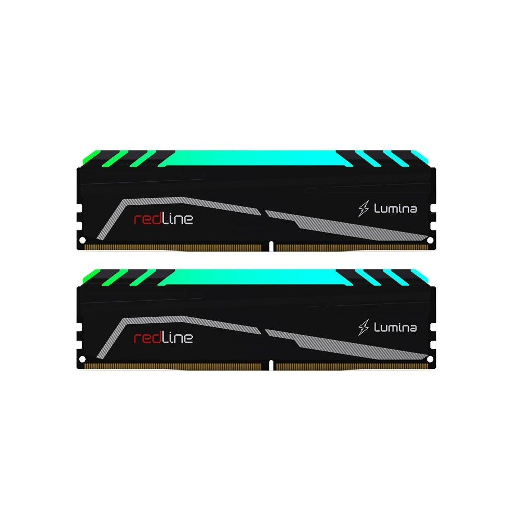 Модуль пам'яті для комп'ютера DDR4 16GB (2x8GB) 3200 MHz Redline Lumina RGB Mushkin (MLA4C320GJJM8GX2) - зображення 1