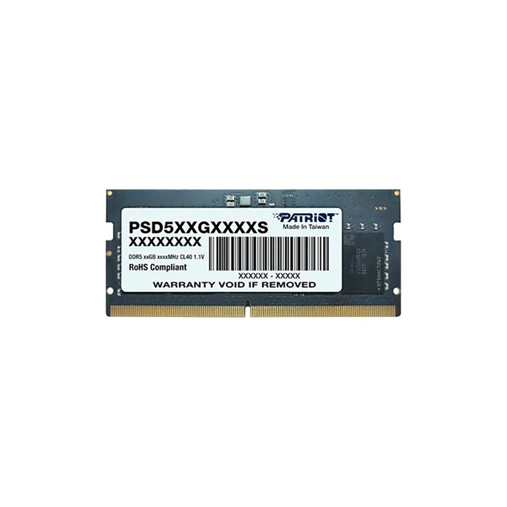 Модуль пам'яті для ноутбука SoDIMM DDR5 8GB 5600 MHz Patriot (PSD58G560041S) - зображення 1