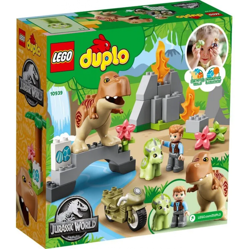 Конструктор LEGO Duplo Jurassic World Втеча динозаврів: тиранозавр і трицерат (10939) - зображення 8
