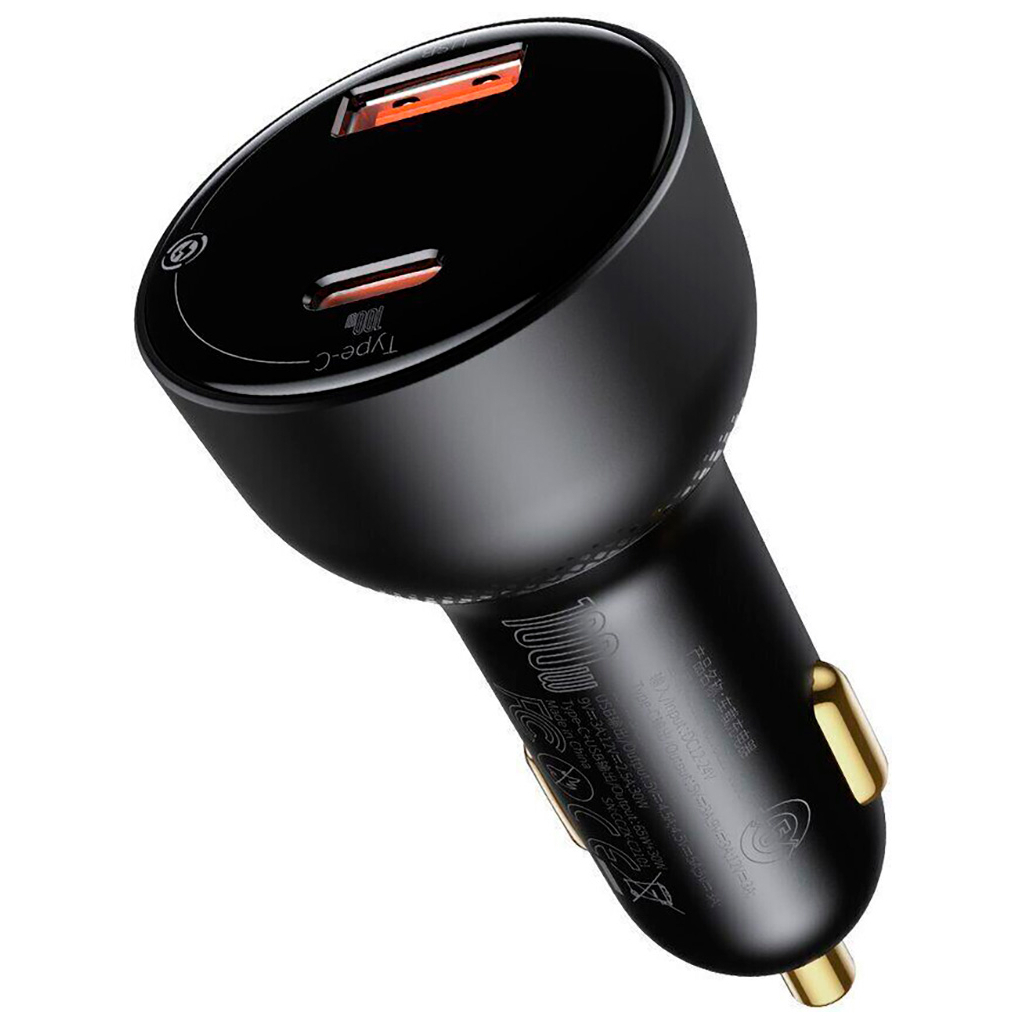 Зарядний пристрій Baseus Superme Digital Display PPS Dual Quick Charger Car Charger black (TZCCZX-01) - изображение 4
